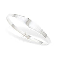 Sterling Silver Kids ID Baby Bangle Diamond Cut | Baby Jewellery UK