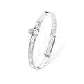 Maids Claddagh Bangle Sterling Silver | Baby & Kids Jewellery UK