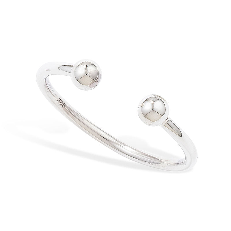 Sterling Silver Kids Torque Bangle | Baby Jewellery UK